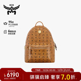 MCM  STARK小中号铆钉双肩包情侣款干邑色礼物