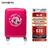 新秀丽（Samsonite）行李箱20英寸拉杆箱迪士尼草莓熊旅行箱NX8玫粉色登机密码箱