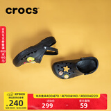 CROCS卡骆驰洞洞鞋贝雅男鞋女鞋轻便耐磨一脚蹬拖鞋休闲鞋|10126 黑色-001 41 /42(260mm)