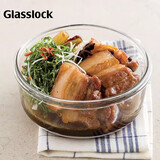 GLASSLOCK保鲜盒冰箱收纳盒玻璃饭盒密封耐热耐摔泡面碗进口圆形 720ml