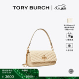 Tory Burch 汤丽柏琦【线上专享】KIRA 小号绗缝翻盖肩背包女包TB 90456 奶油白 122 OS