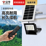 公牛（BULL）太阳能户外照明灯新款大功率庭院灯农村用天黑自动亮防水led路灯 聚光款/80W型/白光/照明80m²