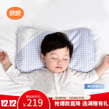 良良婴儿枕头3-6岁宝宝透气儿童幼儿园护型枕蓝格萌虎1.0版本(双枕套)
