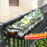 安尔雅  欧式阳台花架花盆 铁艺栏杆多层悬挂式花盆架壁挂绿萝多肉花架