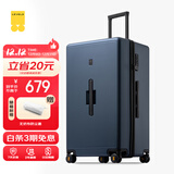 地平线8号（LEVEL8）行李箱 密码拉杆箱女男托运旅行PC箱28英寸大容量 旅行者系列蓝色