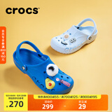 CROCS卡骆驰洞洞鞋贝雅男鞋女鞋轻便耐磨一脚蹬拖鞋休闲鞋|10126 青花瓷蓝-4JL 39 (240mm)