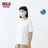 MUJI男女通用 防紫外线 凉感口罩 男式女式无性别防晒 烟熏蓝色