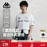 卡帕（Kappa）背靠背运动短袖男款纯棉2025新款夏季情侣t恤男士半袖K0EX2TD01D