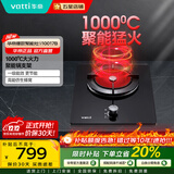 华帝（VATTI）国家补贴20% 灶具 聚能灶单眼煤气灶 红外 线灶具嵌入式 台嵌两用猛火灶 i10017B 天然气