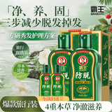 霸王侧柏叶人参精华滋养防脱固发控油去屑洗发水408ml*2+旅行装80ml*2