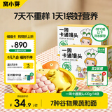 窝小芽 一周卡通馒头 儿童早餐面点果蔬无添加420g(共2盒)享宝宝辅食谱