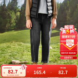 巴拉巴拉童装男童牛仔裤长裤中大童裤子秋冬保暖加绒萝卜裤潮208424108104