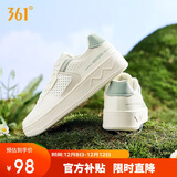 361°运动女鞋秋冬季透气开学厚底增高小白休闲板鞋子女682426611-2
