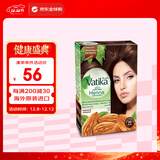瓦提卡（vatika）印度进口瓦提卡Vatika海娜粉染发剂染发粉植物精华自然黑染发剂 浅棕色#（60g/盒 分6小袋）