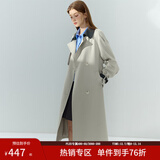 范思蓝恩超好看气质撞色领韩系休闲风衣外套女春秋季中长款3288 卡其色（短款） S