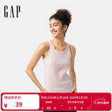 GAP女装2025春季新款基础款打底背心弹力多色舒适美版上衣723645 淡粉色 M 美码  XL亚洲码170/96A