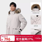 骆驼（CAMEL）【王俊凯同款】户外羽绒服男女中长款700蓬防泼水加厚御寒外套