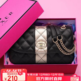 金狐狸（FOXER）牛皮女士包包女包大容量手提单肩包斜挎包圣诞节礼物送女友女生