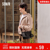森马（Semir）斜挎包男户外工装情侣背包大容量饺子包潮105524153204