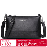 鳄鱼恤跨年礼物头层牛皮女士休闲斜挎三层拉链包包单肩女包包