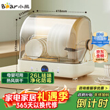 小熊（Bear）多功能消毒柜家用小型桌面台式 厨房碗筷刀架立式宝宝母婴奶瓶消毒碗柜 紫外线保洁柜ZTD26-A28M5