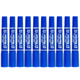 BUNKI记号笔油性大头笔马克笔双头物流玻璃钢材纸箱防水不可擦 50支 蓝色（实惠装）