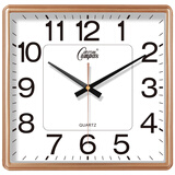 康巴丝（Compas） 挂钟客厅钟表挂墙2024新款简约创意时钟时尚石英钟办公室挂表 1043金色28*27CM