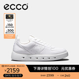 爱步（ECCO）板鞋男 男士休闲鞋拼色厚底男鞋明星同款 街头720 520814 HL 白色52081401007 41