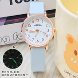 光影时刻学生手表女初高中可爱卡通指针表儿童石英表男孩考试专用电子表