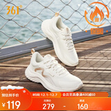 361°运动鞋女秋冬季保暖网布轻便减震通勤休闲跑步鞋子女682232210-6