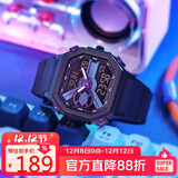 Dickies电子表学生手表初高中生双显小方块潮流夜光送女生日礼物CL-487紫