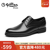 金利来（Goldlion）男鞋正装鞋冬季柔软舒适加绒皮鞋502740432ALL黑43