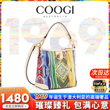 COOGI女包包2026新轻奢品牌设计师款女士单肩水桶包生日礼物送女友老婆