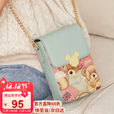 小熊依恋单肩斜挎包女小众设计高级感迷你手机包女士零钱包