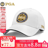 PGA高尔夫球帽 男女防晒帽子 网球帽 棒球帽职业比赛 户外遮阳太阳帽 05008-白色