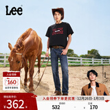 Lee【张凌赫代言】凉凉裤723修身中腰直脚中深蓝轻薄男牛仔裤潮流 中深蓝 36