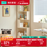 林氏家居现代简约客厅转角书柜落地一体靠墙收纳柜子展示柜置物柜家具KN6X 【奶油白】0.4m转角书柜