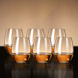 青苹果水晶玻璃白兰地洋酒杯440ml6只 玻璃冷水杯饮料杯烈酒杯威士忌杯