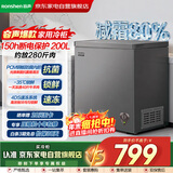 容声（Ronshen）200L抗菌内胆高效制冷150H断电保护一级能效-35℃深冷锁鲜高效减霜80%卧式冷柜BD/BC-200E10HNLAD