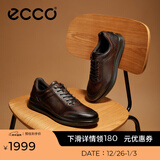 爱步（ECCO）商务皮鞋 男士休闲皮鞋男鞋牛皮鞋子正装鞋婚鞋 雅仕207124 可可棕20712401482 39