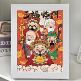 帕提拉（patila）diy手工制作钻石画卡通钻石画满钻贴画送女友闺蜜礼物少女心 7135+画布+钻石+工具+相框