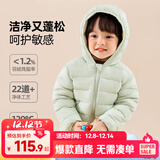 嘟嘟家【三防】儿童羽绒服冬季男女童保暖羽绒内胆童装外套宝宝轻薄上衣 绿色 110