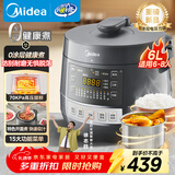美的（Midea）【国家补贴】0涂层钢胆电压力锅6L双胆全自动智能预约家用煲汤煮饭MY-C6856G电饭煲高压锅4-6人