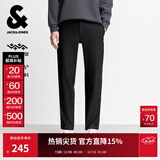 杰克·琼斯（JACK&JONES）25年男装秋冬裤子男直筒零压裤加绒长裤商务休闲裤免烫易打理男裤 黑色037 四季款 29 170