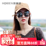 海俪恩墨镜女防紫外线防晒偏光太阳镜大脸显瘦开车高级驾驶镜N6621 N16P水银膜(唐嫣同款)