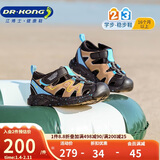 江博士学步鞋夏季男女童潮流百搭宝宝儿童凉鞋2S14A2024AM黑/卡其22码