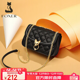 金狐狸（FOXER）牛皮女士包包女包大容量单肩包斜挎包小包圣诞节礼物送女友女生