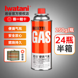 岩谷（Iwatani）户外 便携卡式炉气罐燃气瓶 喷枪丁烷气瓦斯罐装气体 原装250*24
