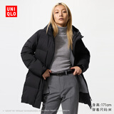 优衣库女装无缝羽绒大衣/外套夹克481137 09 黑色 2XL /165/100B