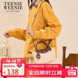 Teenie Weenie单肩小熊饺子包通勤圣诞礼物托特斜跨包送女友